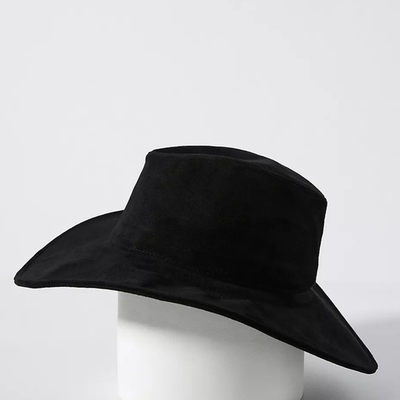 New San Diego Hat Co. FAUX Black Suede Fedora Lightweight Floppy Adjustable Hat - Picture 9 of 10